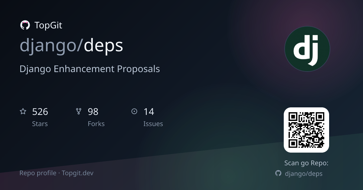 TopGit repo profile image for django/deps