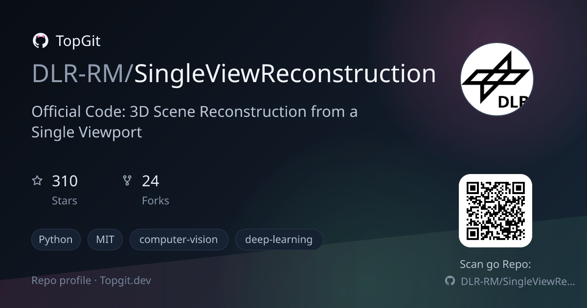 TopGit repo profile image for DLR-RM/SingleViewReconstruction