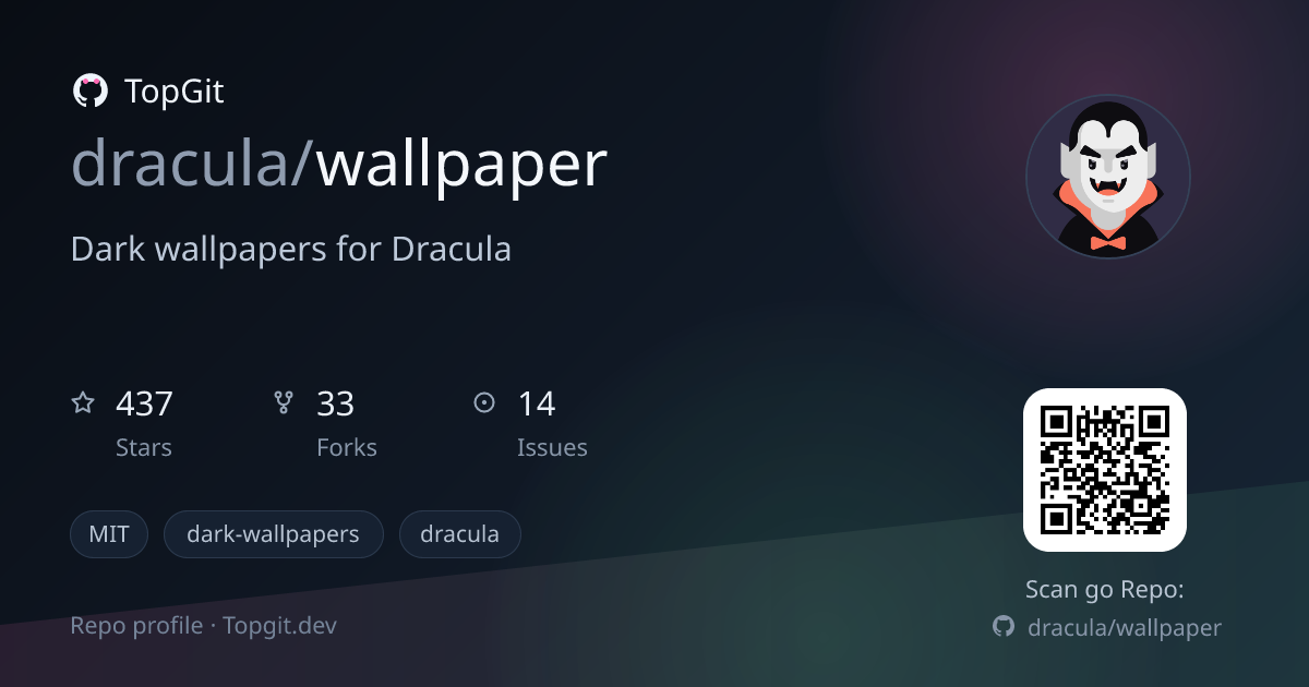 TopGit repo profile image for dracula/wallpaper