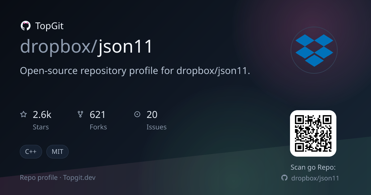 TopGit repo profile image for dropbox/json11