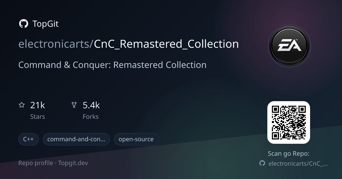 TopGit repo profile image for electronicarts/CnC_Remastered_Collection