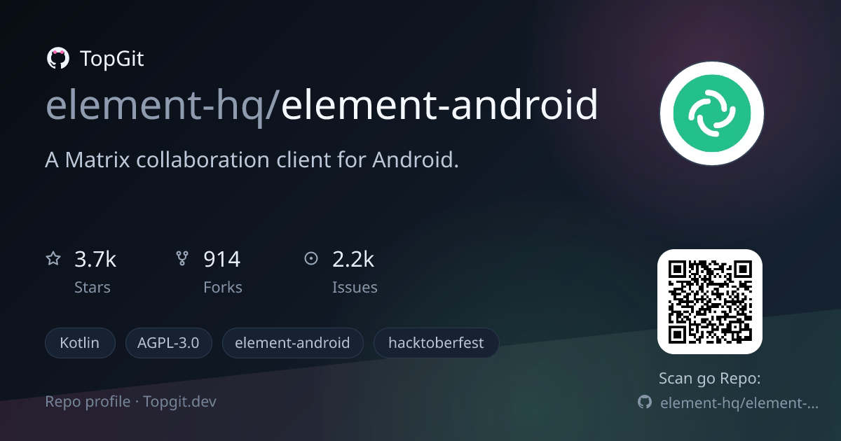 TopGit repo profile image for element-hq/element-android