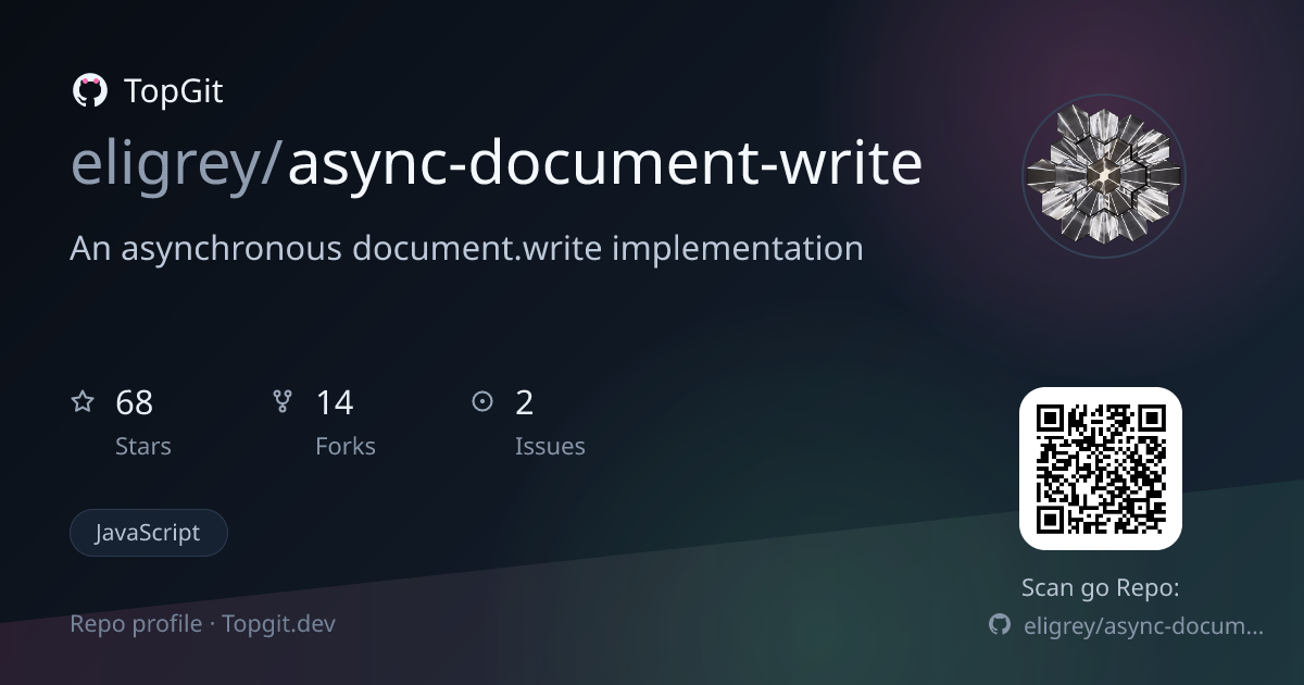 TopGit repo profile image for eligrey/async-document-write