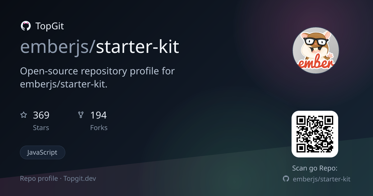 TopGit repo profile image for emberjs/starter-kit