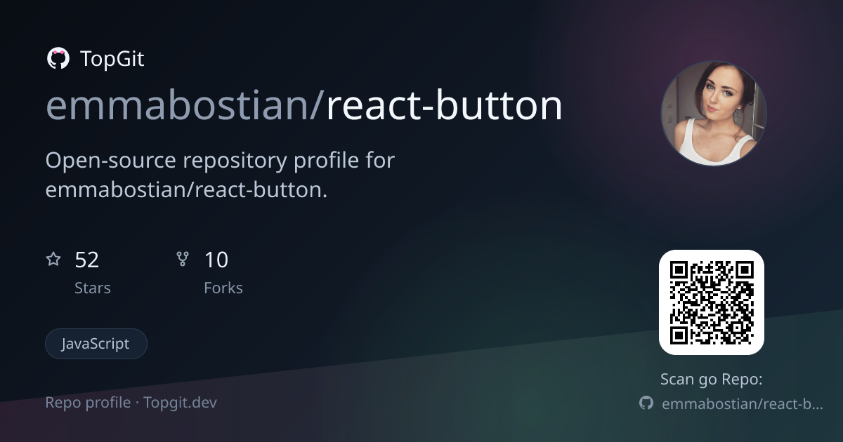 TopGit repo profile image for emmabostian/react-button