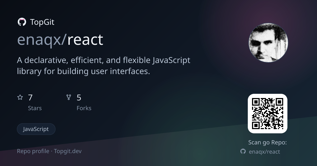 TopGit repo profile image for enaqx/react