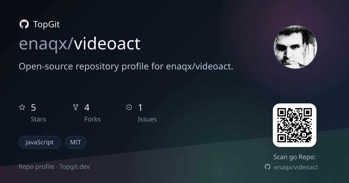 TopGit repo profile image for enaqx/videoact