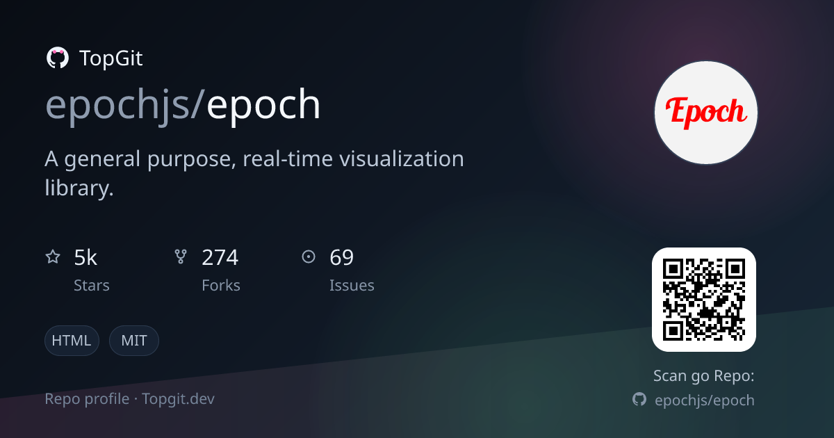 TopGit repo profile image for epochjs/epoch