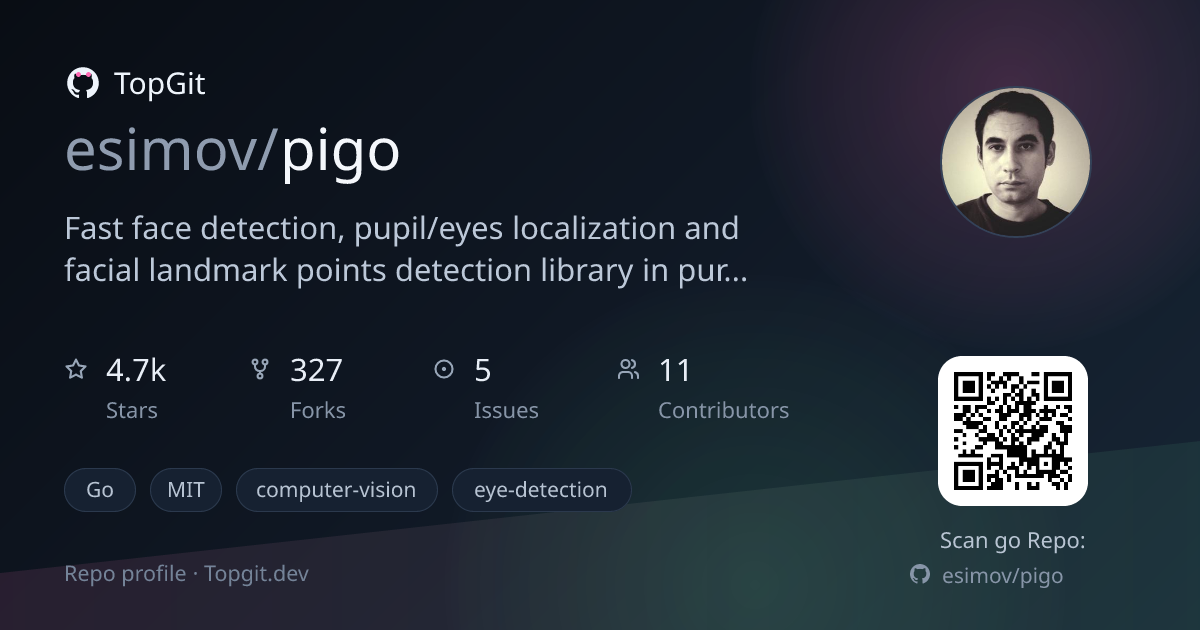 TopGit repo profile image for esimov/pigo