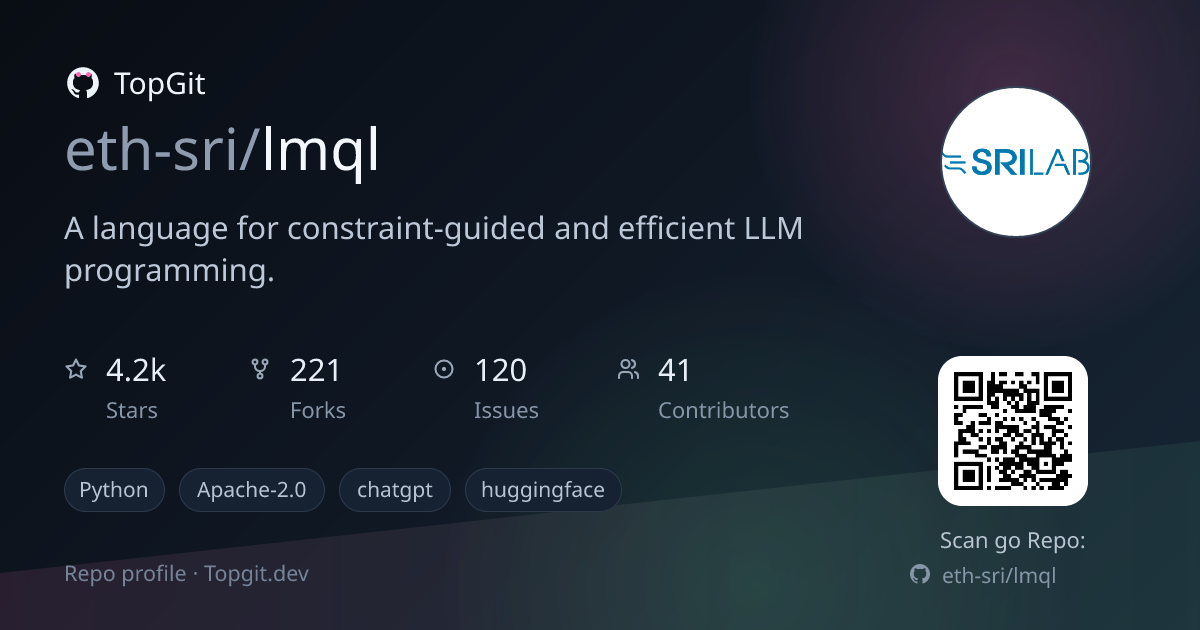 TopGit repo profile image for eth-sri/lmql