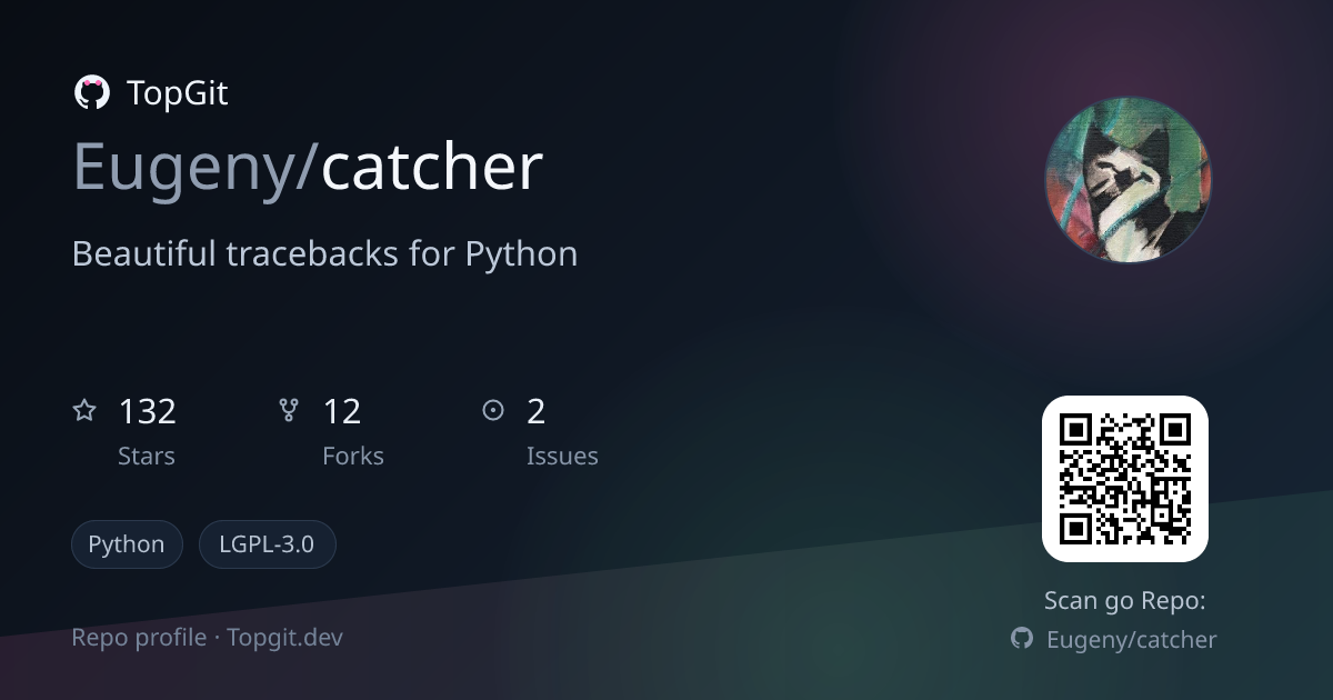 TopGit repo profile image for Eugeny/catcher
