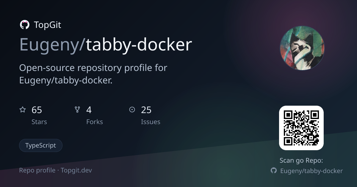 TopGit repo profile image for Eugeny/tabby-docker