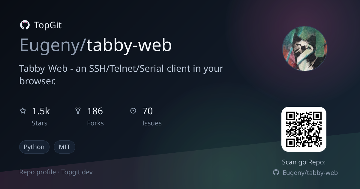 TopGit repo profile image for Eugeny/tabby-web