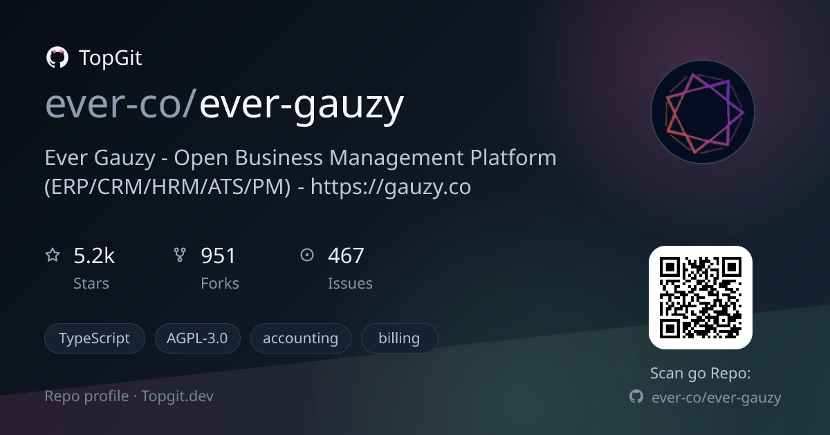 TopGit repo profile image for ever-co/ever-gauzy