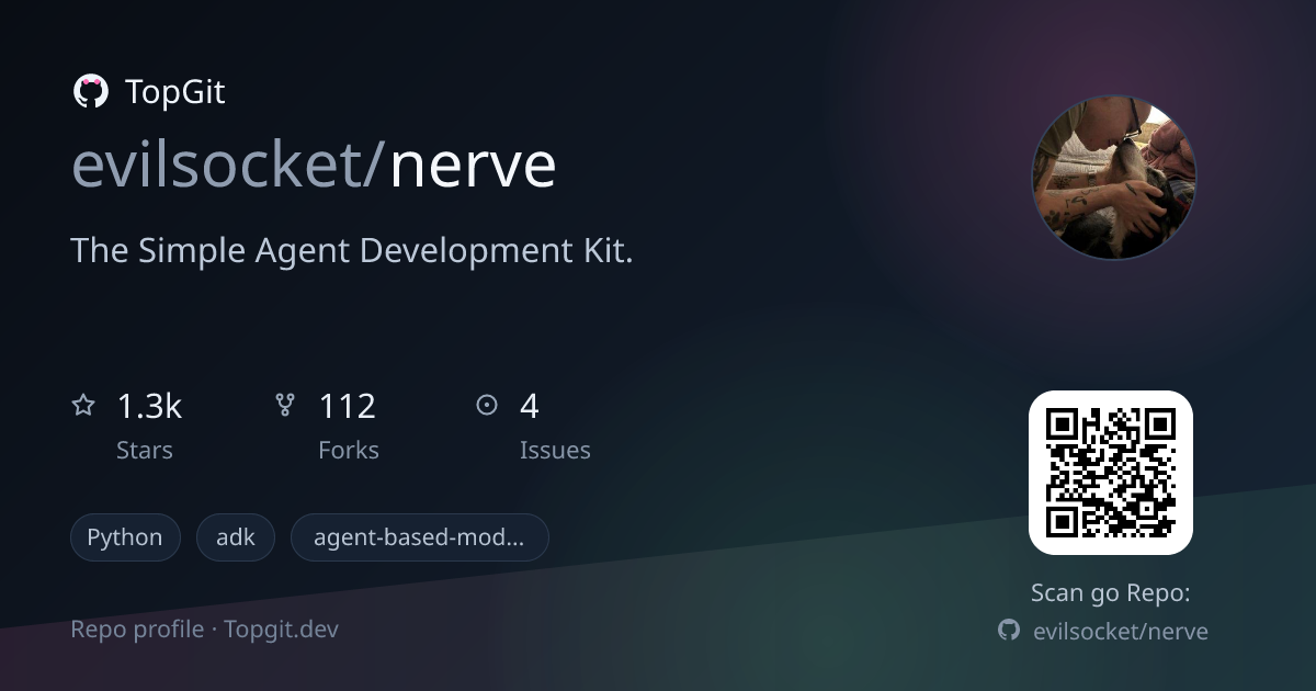 TopGit repo profile image for evilsocket/nerve