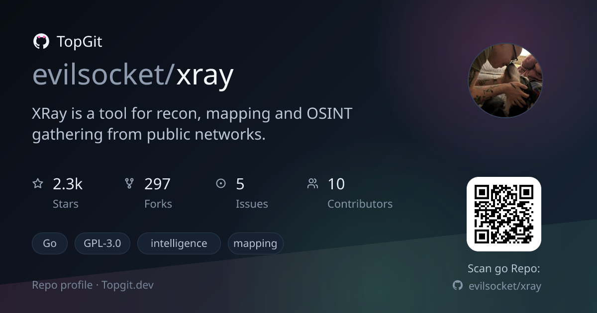 TopGit repo profile image for evilsocket/xray