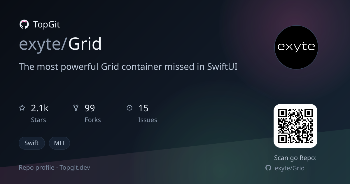 TopGit repo profile image for exyte/Grid