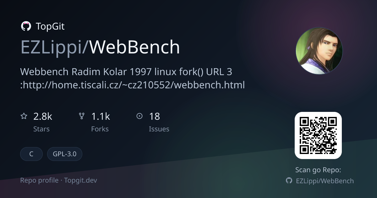 TopGit repo profile image for EZLippi/WebBench