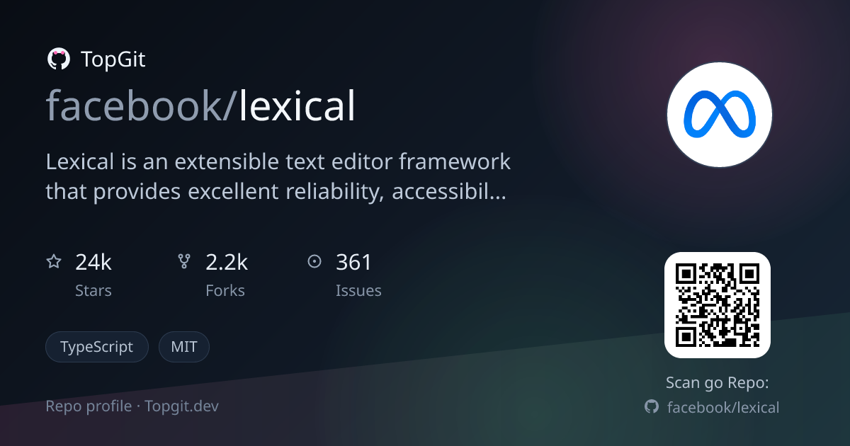 TopGit repo profile image for facebook/lexical