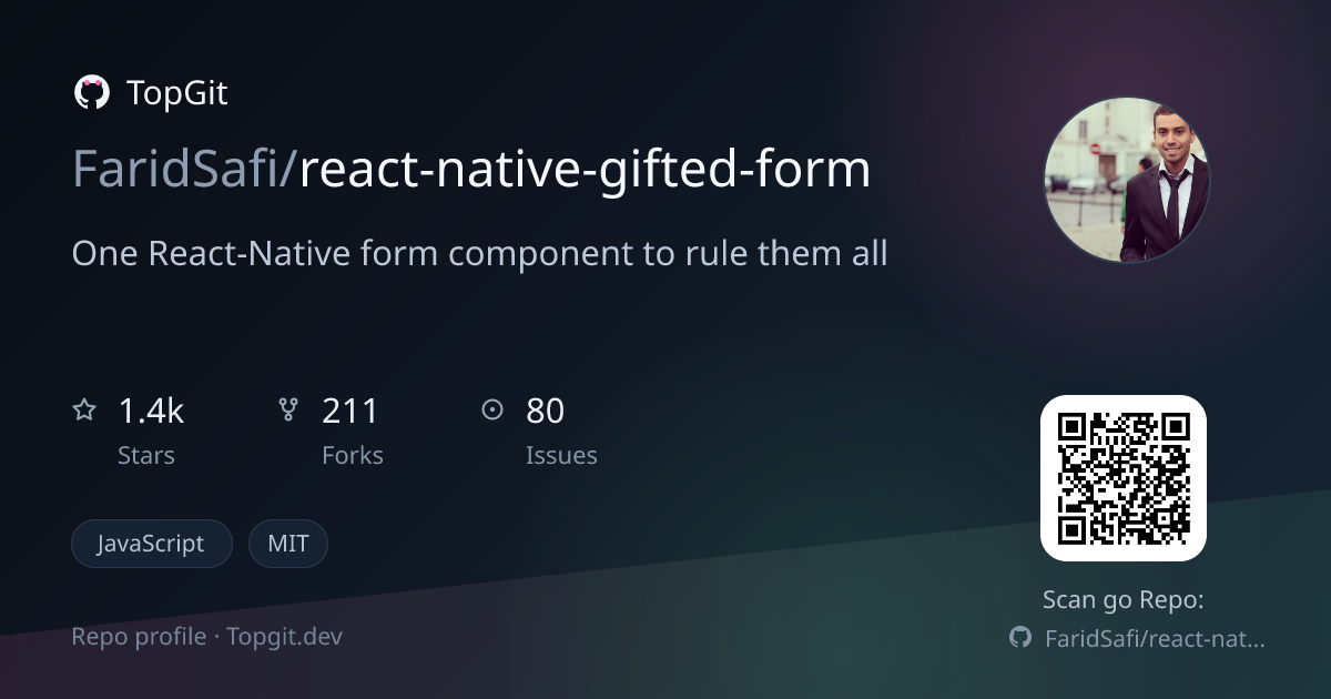 TopGit repo profile image for FaridSafi/react-native-gifted-form