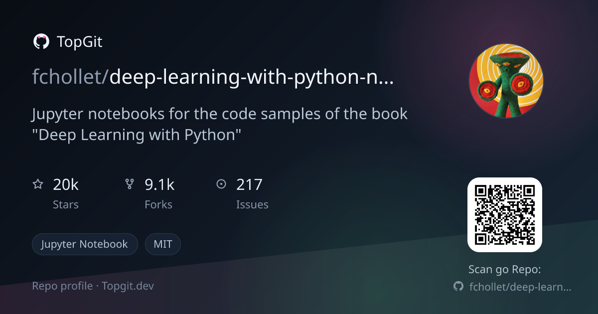 TopGit repo profile image for fchollet/deep-learning-with-python-notebooks