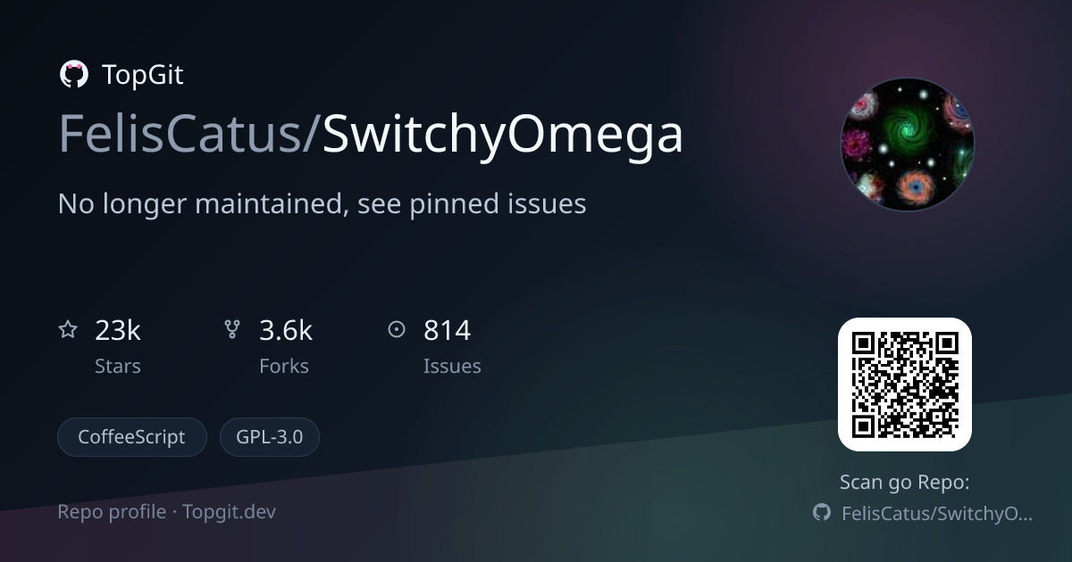 TopGit repo profile image for FelisCatus/SwitchyOmega