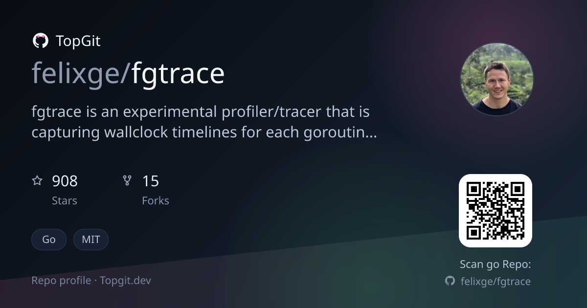 TopGit repo profile image for felixge/fgtrace