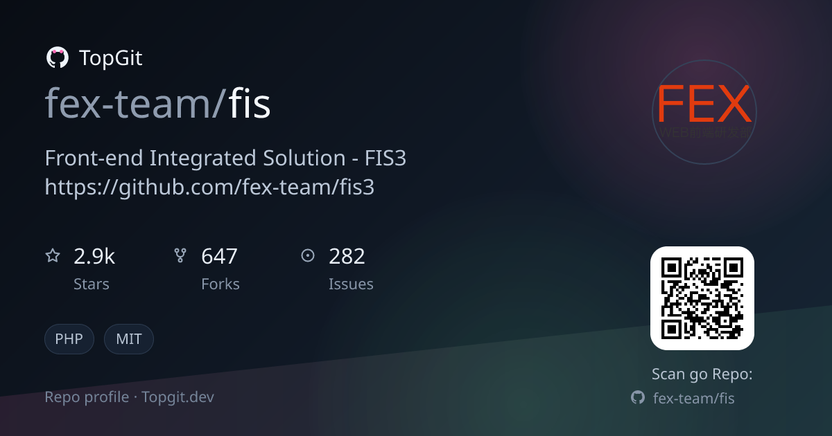 TopGit repo profile image for fex-team/fis