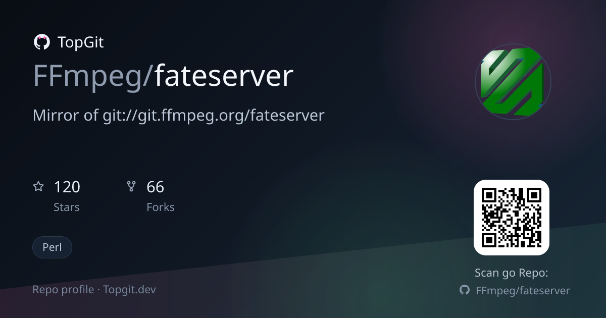 TopGit repo profile image for FFmpeg/fateserver