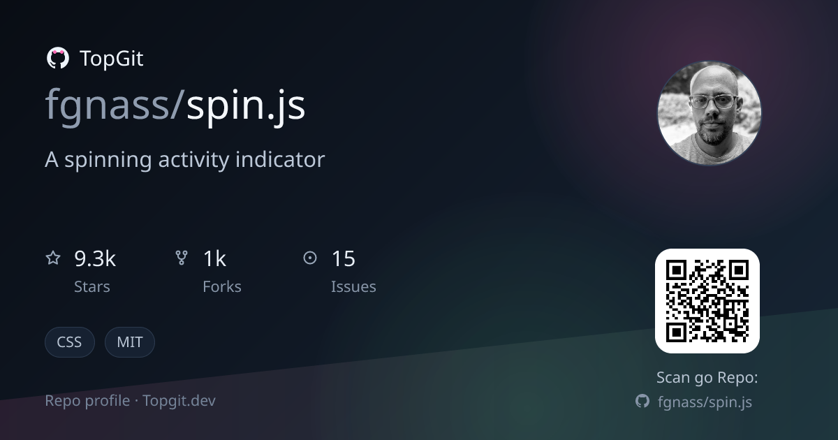 TopGit repo profile image for fgnass/spin.js