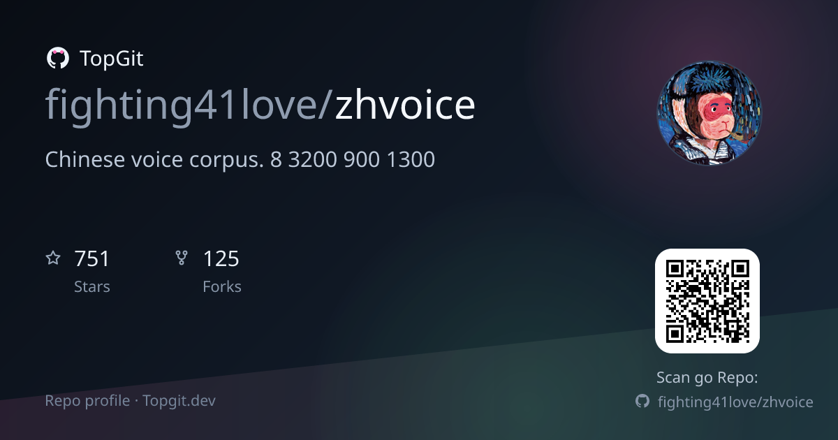 TopGit repo profile image for fighting41love/zhvoice