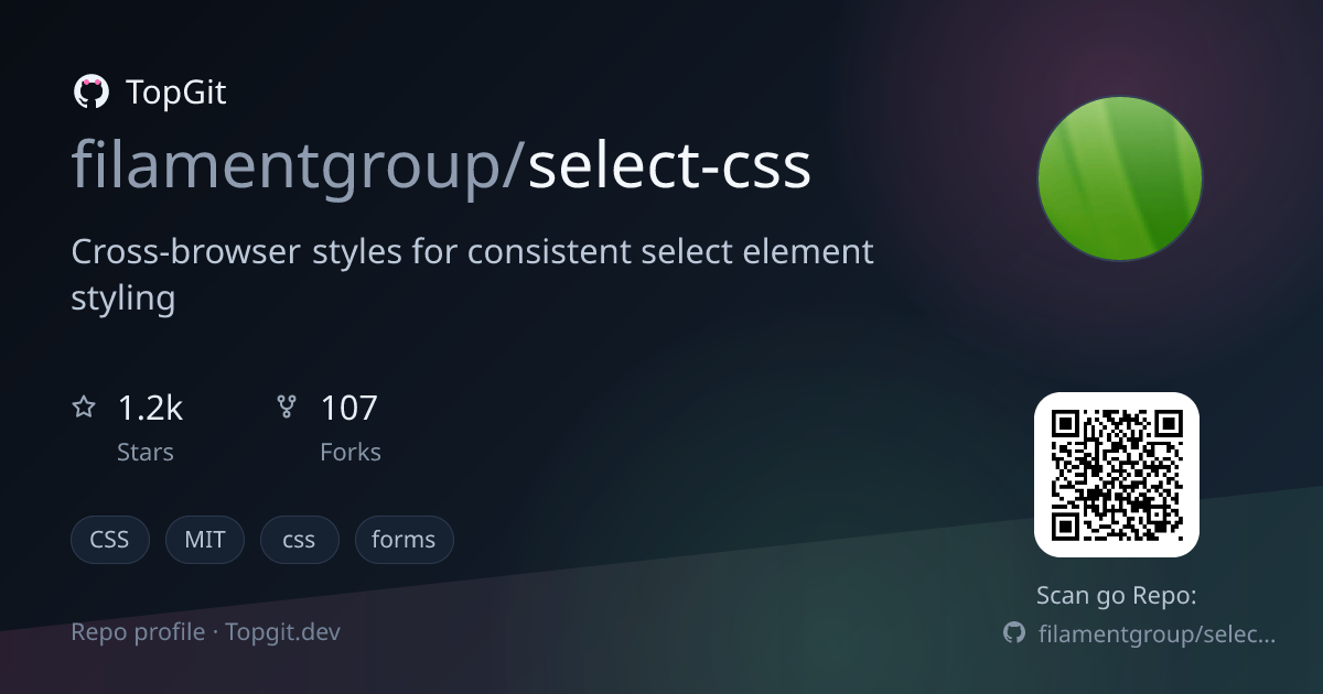 TopGit repo profile image for filamentgroup/select-css