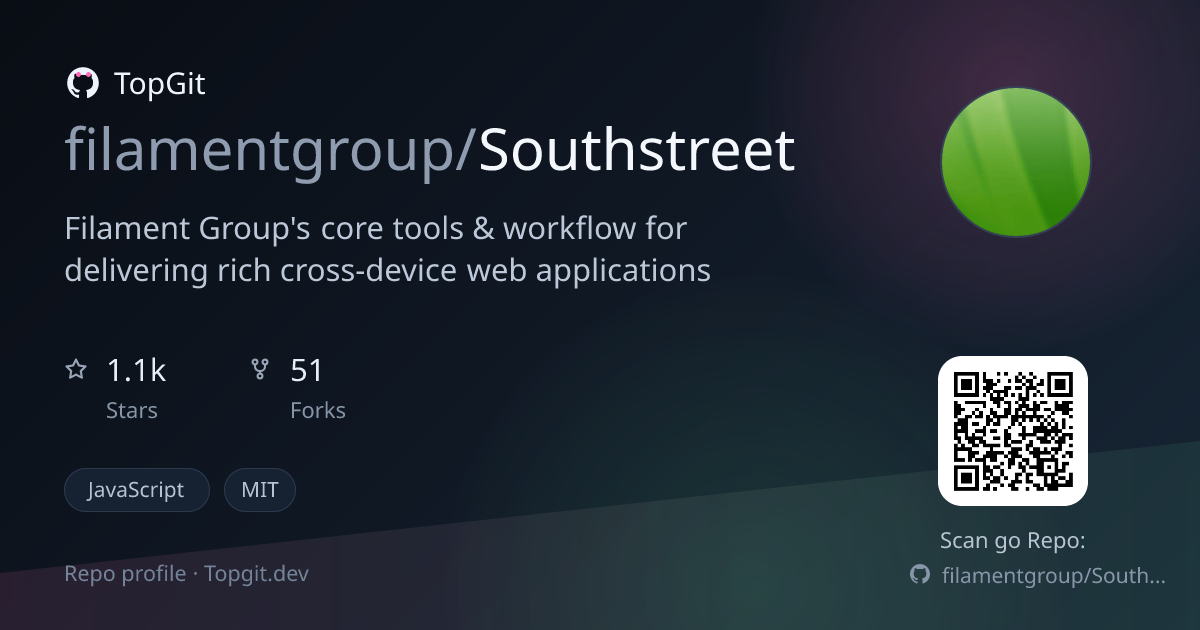 TopGit repo profile image for filamentgroup/Southstreet