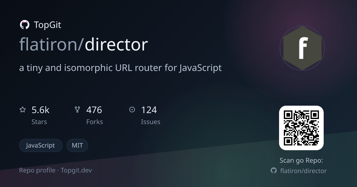 TopGit repo profile image for flatiron/director
