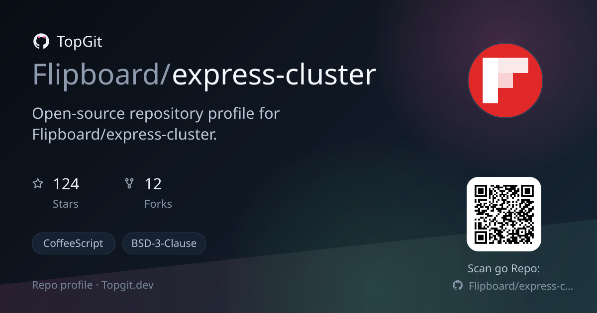 TopGit repo profile image for Flipboard/express-cluster