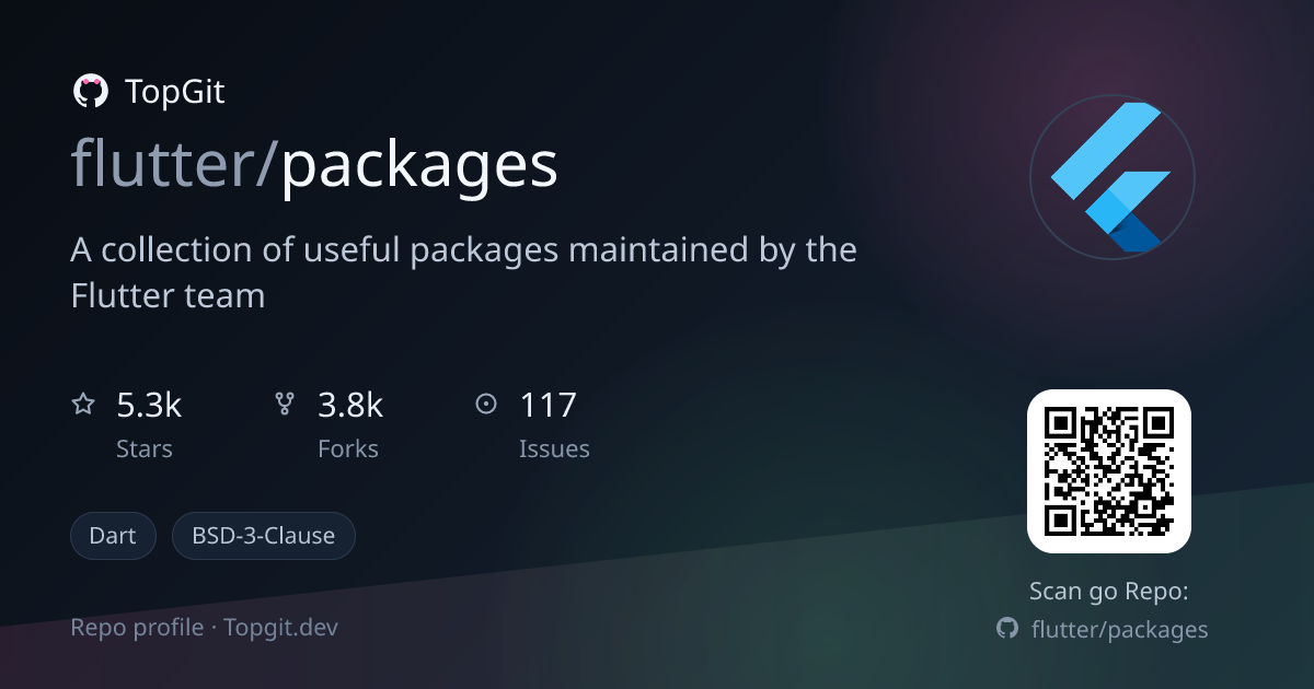 TopGit repo profile image for flutter/packages