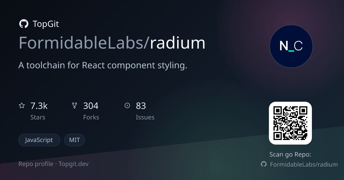 TopGit repo profile image for FormidableLabs/radium