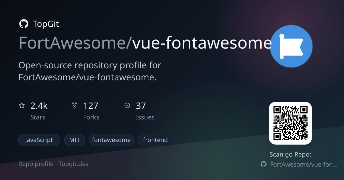 TopGit repo profile image for FortAwesome/vue-fontawesome