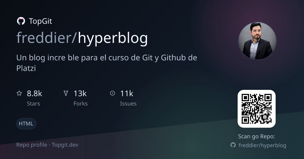 TopGit repo profile image for freddier/hyperblog