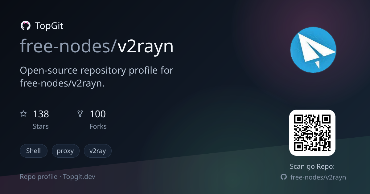 TopGit repo profile image for free-nodes/v2rayn