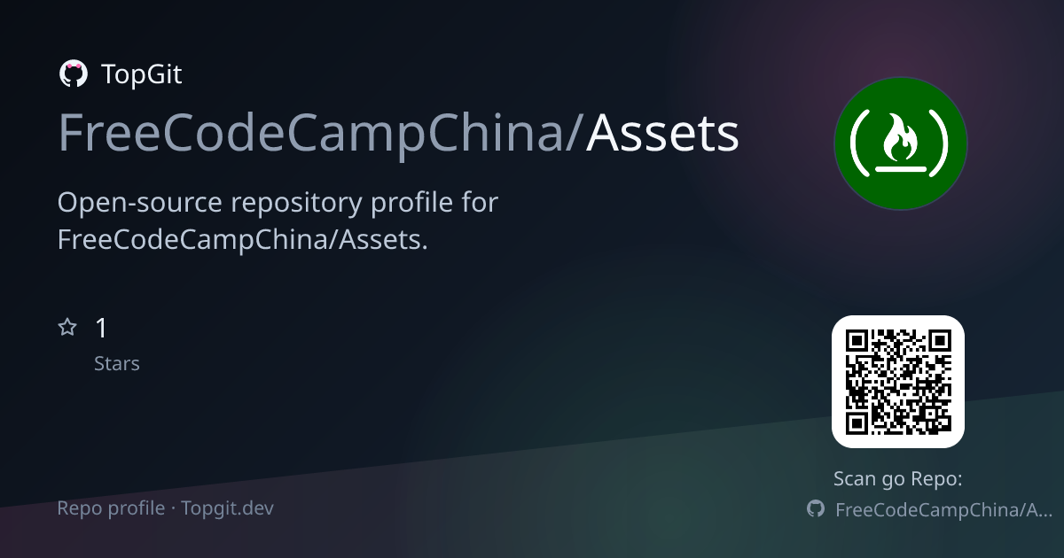 TopGit repo profile image for FreeCodeCampChina/Assets