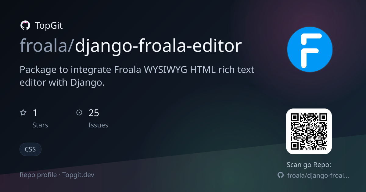 TopGit repo profile image for froala/django-froala-editor
