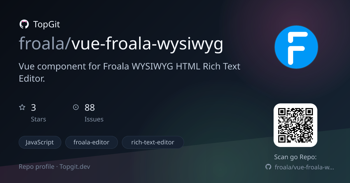 TopGit repo profile image for froala/vue-froala-wysiwyg