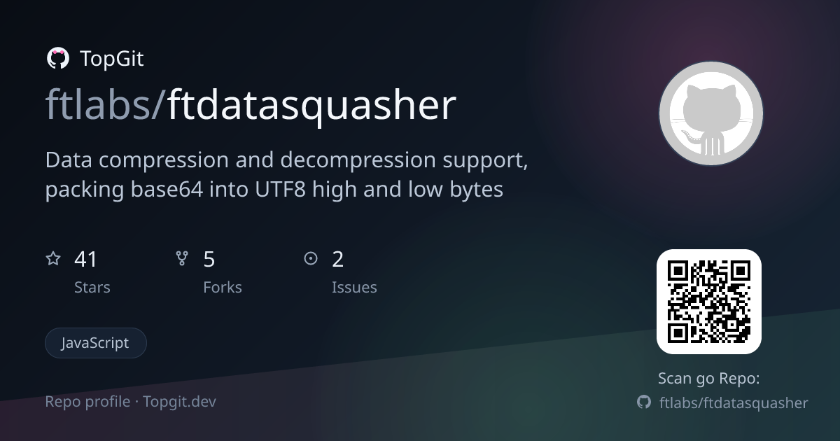 TopGit repo profile image for ftlabs/ftdatasquasher