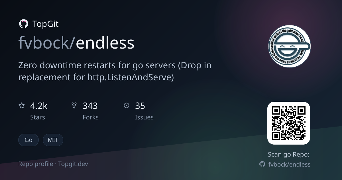 TopGit repo profile image for fvbock/endless