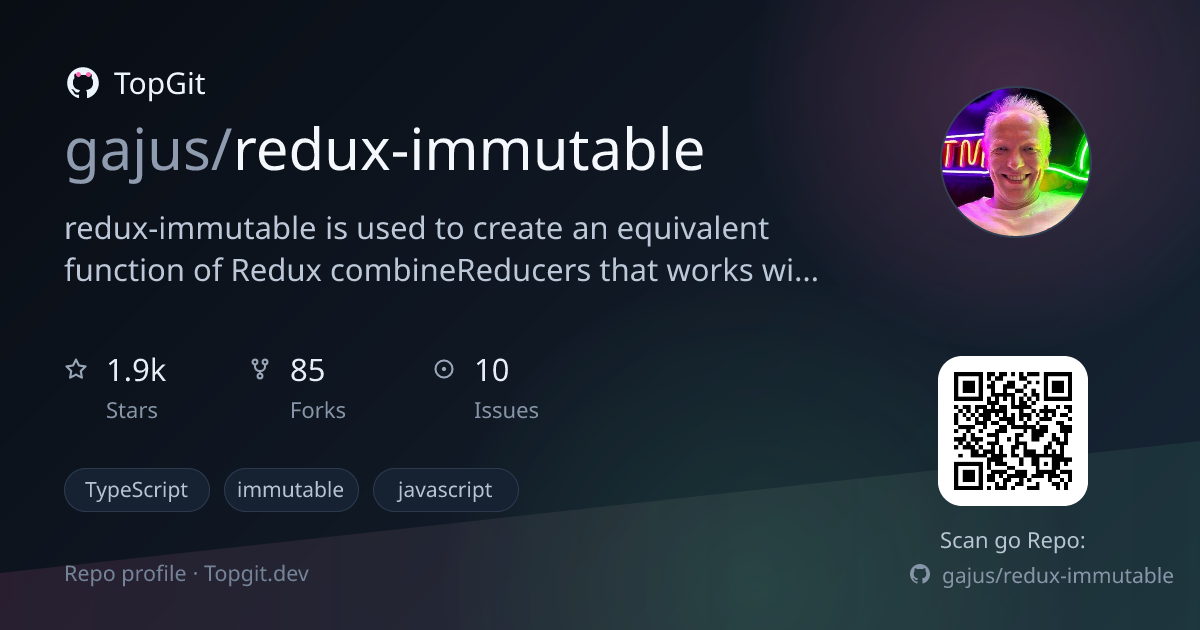 TopGit repo profile image for gajus/redux-immutable