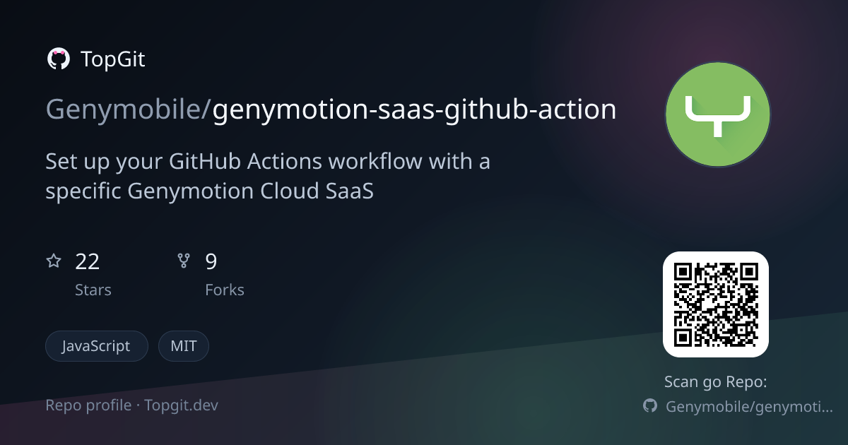 TopGit repo profile image for Genymobile/genymotion-saas-github-action