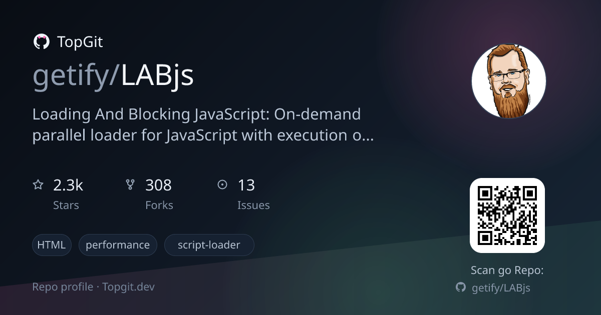 TopGit repo profile image for getify/LABjs