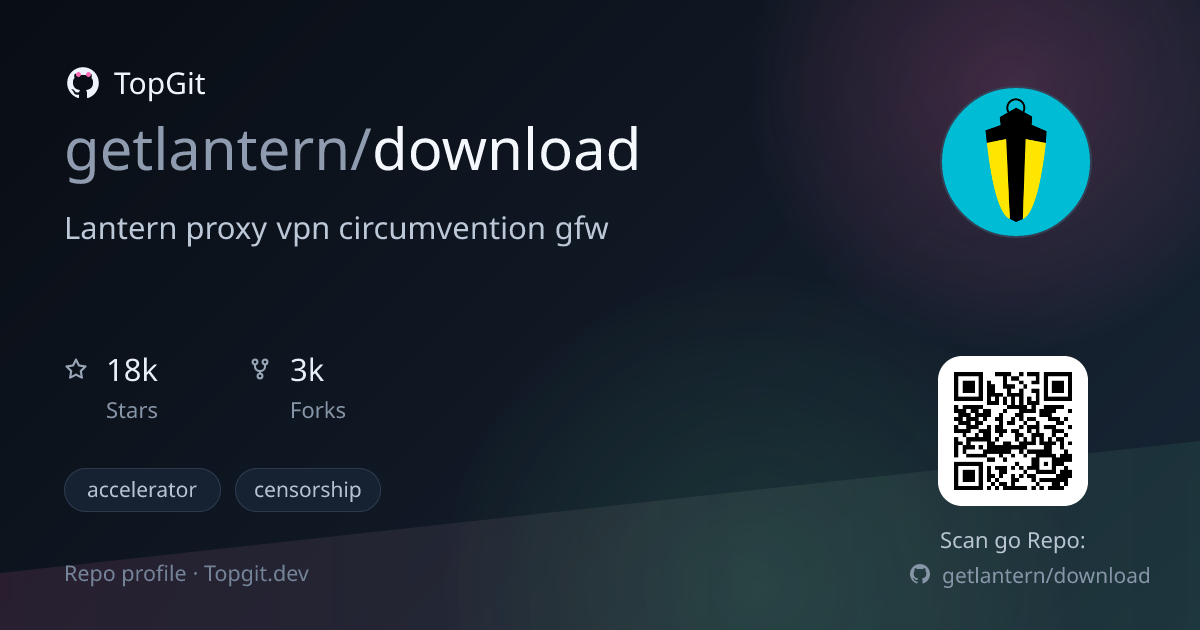 TopGit repo profile image for getlantern/download
