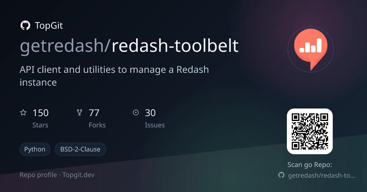 TopGit repo profile image for getredash/redash-toolbelt